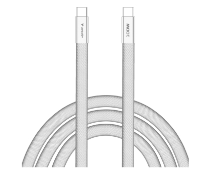 Kabel USB Verbatim SoftTouch USB-C to C cable 100W 120 cm - White